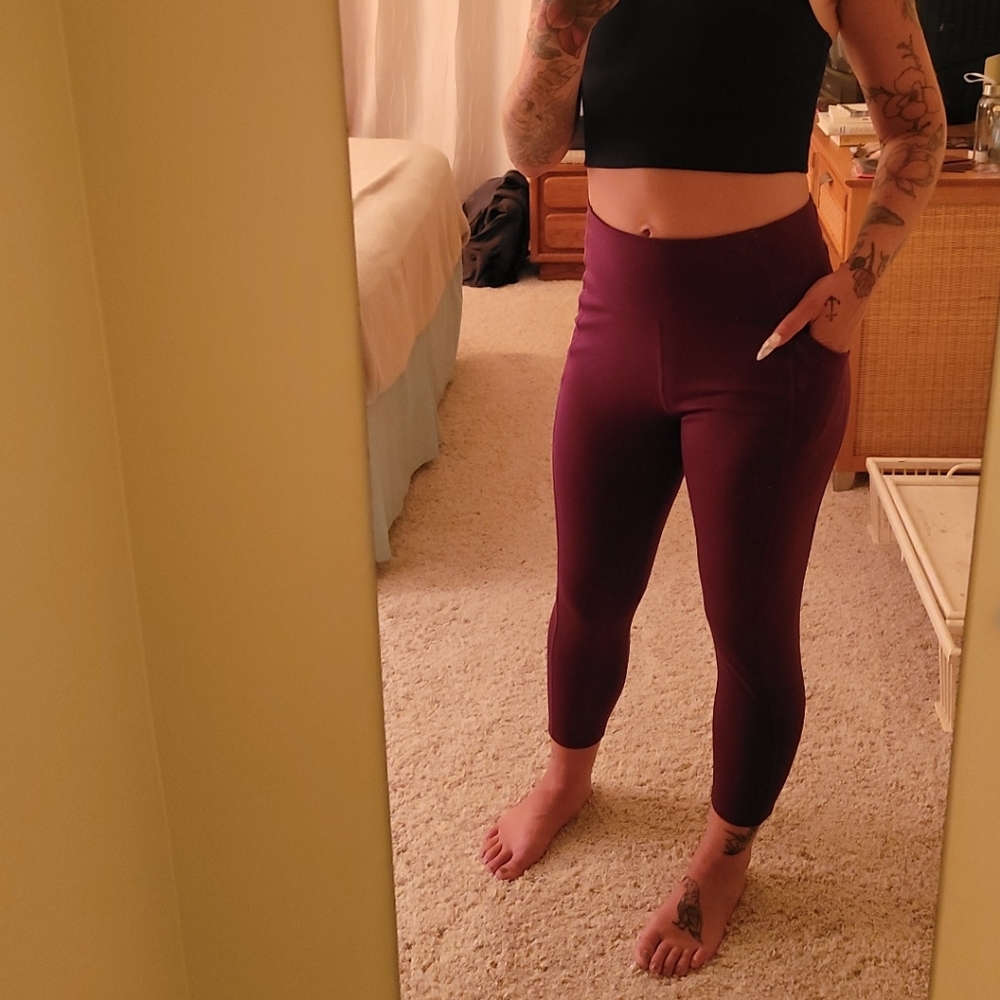 Girlfriend Collective Plum Pocket Legging